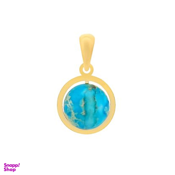 پلاک گردنبند طلا ۱۸ عیار زنانه میو گلد مدل فیروزه کد N2205