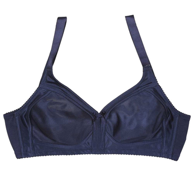 سوتین زنانه بارون مدل بدون فنر پرسی کد 503 رنگ سرمه ای