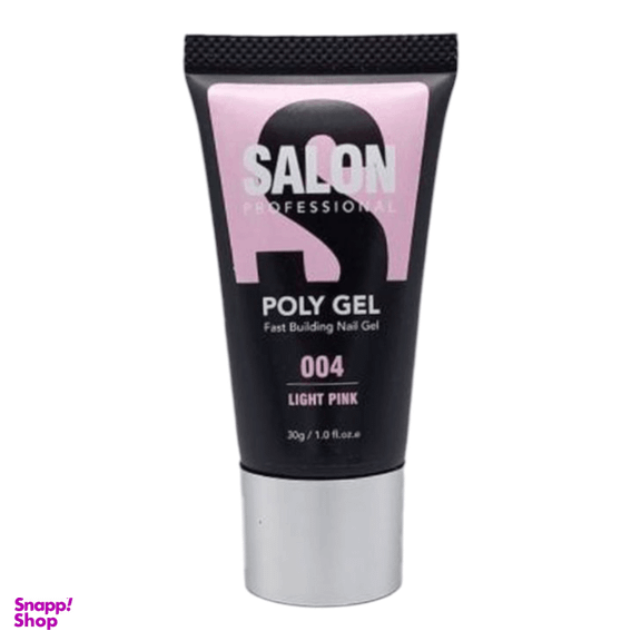 پلی ژل کاشت ناخن سالن مدل Light pink کد 004 حجم 30 میلی لیتر