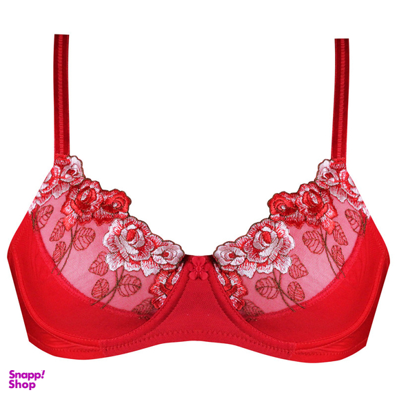 سوتین زنانه کارنا رز مدل فنردار کد 3377-8 رنگ قرمز