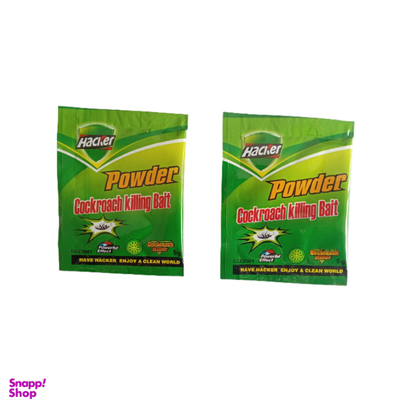 سوسک کش هکر مدل پودر حجم 10 گرم  مجموعه 2 عددی