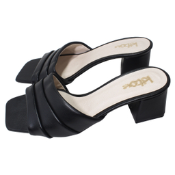 صندل زنانه کیتو مدل سی گل mk رنگ مشکی