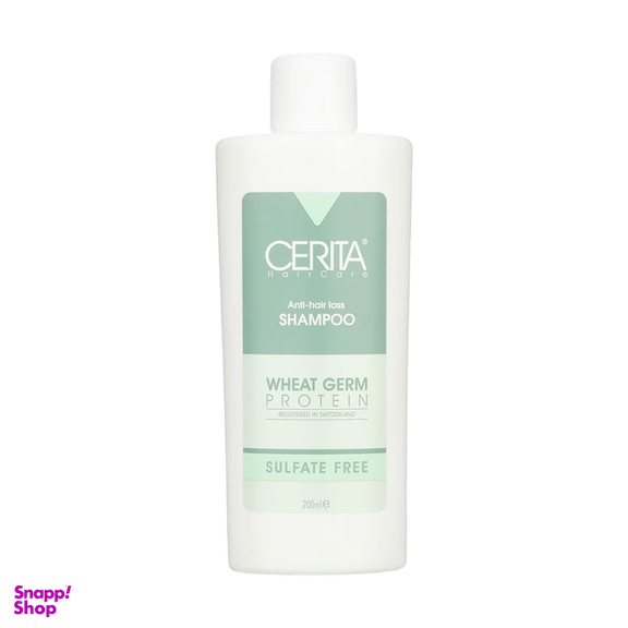 شامپو مو بدون سولفات سریتا مدل جوانه گندم مناسب برای انواع مو حجم 200 میلی لیتر
