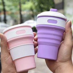 ماگ سیلیکونی تاشو مدل Collapsible گنجایش 350 میلی لیتر