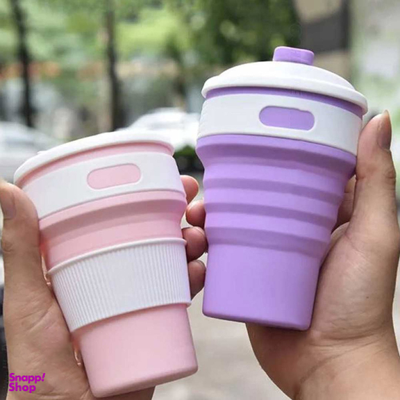 ماگ سیلیکونی تاشو مدل Collapsible گنجایش 350 میلی لیتر
