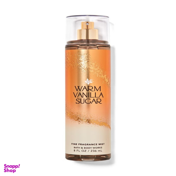 بادی اسپلش بدن زنانه بس اند بادی ورکز مدل Warm Vanilla Sugar حجم 236 میلی‌ لیتر