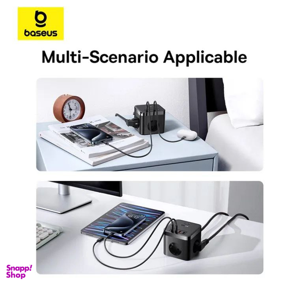 شارژر رومیزی 30 وات بیسوس مدل PowerCombo BPS30-3E