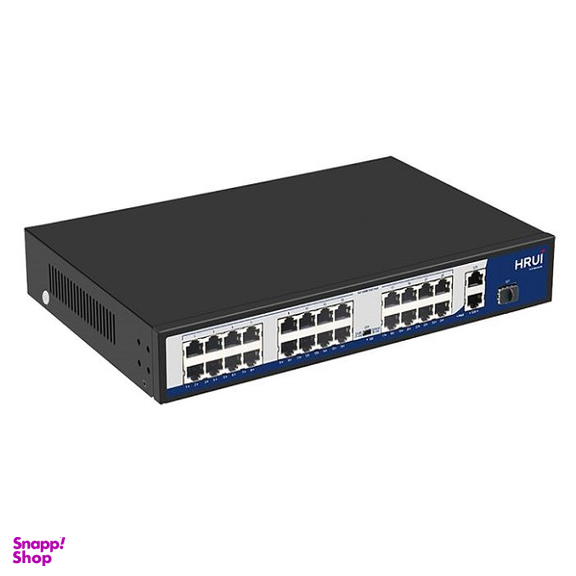 سوئیچ PoE شبکه 24 پورت اچ ار یو ای مدل HRUI HR901-AF-2421GS-400