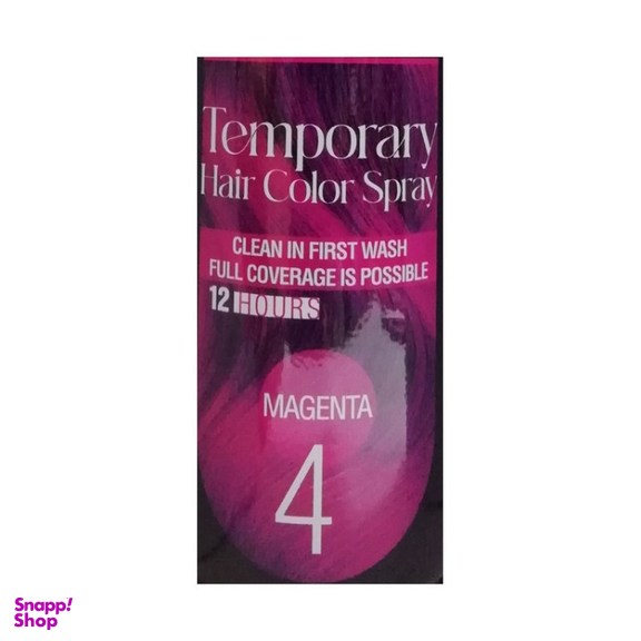 اسپری رنگ مو تاپیک هیر فیلر مدل Temporary حجم 150 میلی لیتر رنگ سرخابی