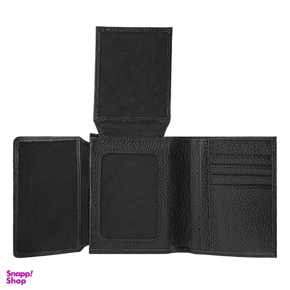 کیف پول مردانه نوین چرم مدل سه آلبوم اسرار کد Fm- PE2529