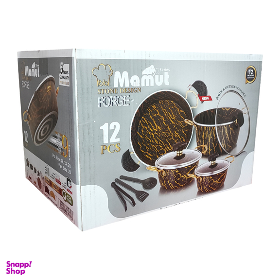 سرویس پخت و پز 12 پارچه ماموت کد 012