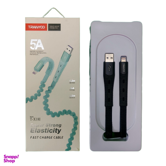 کابل تبدیل USB به Lightning ترانیو مدل X18 طول 1.2 متر