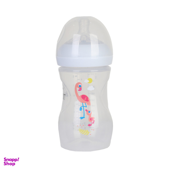 شیشه شیر اونت مدل SCF070 نچرال طرح فلامینگو ظرفیت 260 میلی لیتر