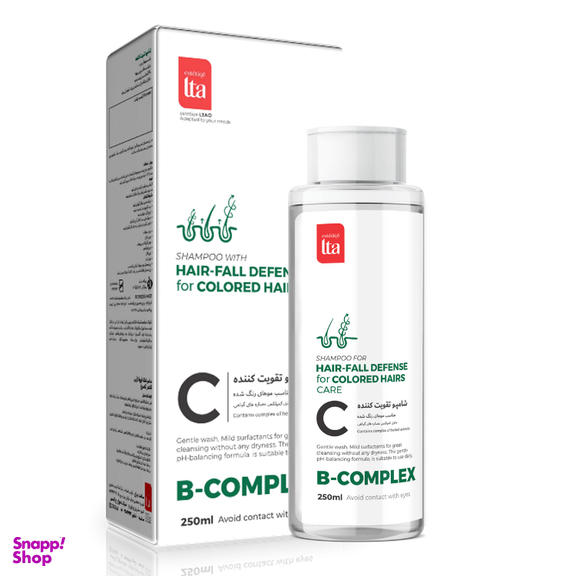 شامپو تقویت کننده مو استتیک التا مدل C مناسب موهای رنگ شده حجم 250 میلی لیتر