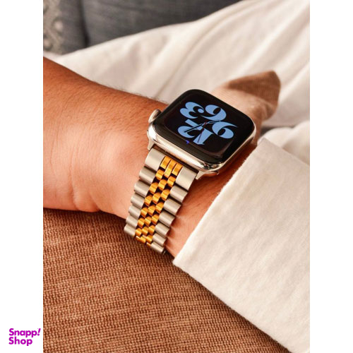 بند ساعت هوشمند طرح رولکس پنج بید مناسب اپل واچ