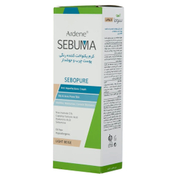 کرم آردن سبوما مدل SEBOPURE یکنواخت کننده رنگ بژ روشن 40 میلی لیتر