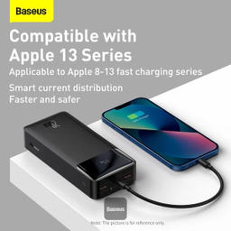 پاوربانک باسئوس مدل Bipow Digital Display ظرفیت 30000 میلی آمپر ساعت