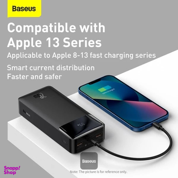 پاوربانک باسئوس مدل Bipow Digital Display ظرفیت 30000 میلی آمپر ساعت
