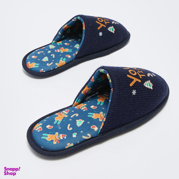 دمپایی حوله ای مردانه ال سی وایکیکی مدل استپ دار Christmas