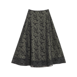 دامن زنانه برنس کد 20103 رنگ مشکی سبز