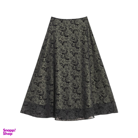 دامن زنانه برنس کد 20103 رنگ مشکی سبز