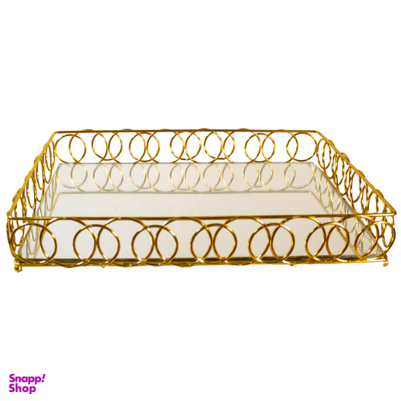 سینی پذیرایی مدل کف آینه ای طرح اطلس
