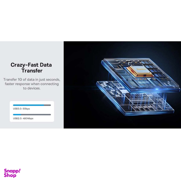 هاب 8 پورت Type-C بیسوس مدل PioneerJoy Series