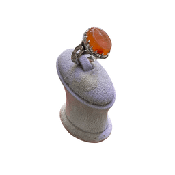 انگشتر نقره 925 عیار مردانه طرح عقیق خطاطی کد HOSS011