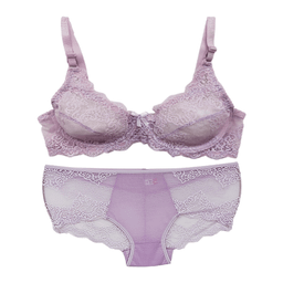 ست شورت و سوتین زنانه ژوبین کد J-3021 رنگ یاسی