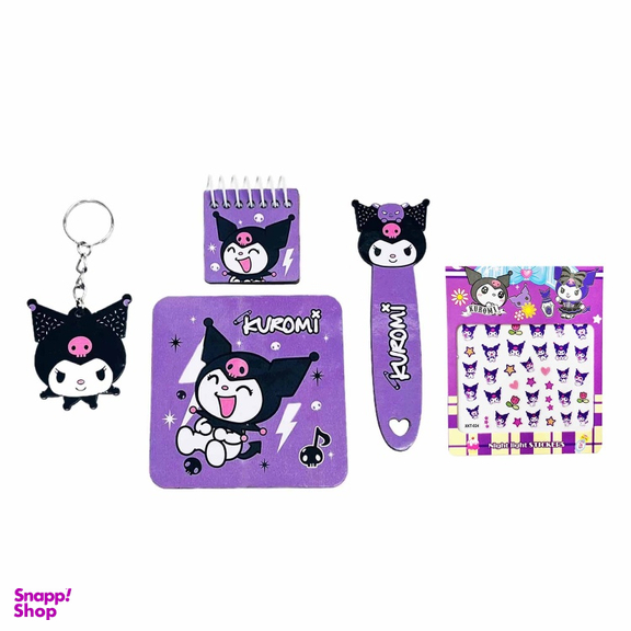 بسته لوازم تحریر مدل کرومی کد g3 مجموعه 5 عددی