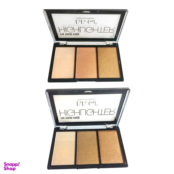 پالت هایلایتر دودو گرل مدل Professional Makeup مجموعه دو عددی