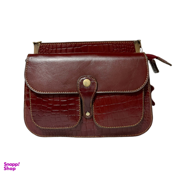 کیف زنانه چرم طبیعی مدل دو طرفه کد fateh 116