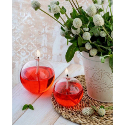 شمع شیشه‌ای مدل حبابی بزرگ