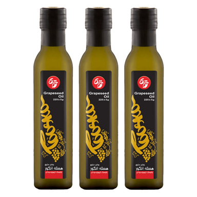 روغن مایع هسته انگور توسکا وزن 225 گرم بسته 3 عددی