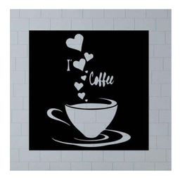 دیوارکوب آتینو طرح I Love Coffee کد 760