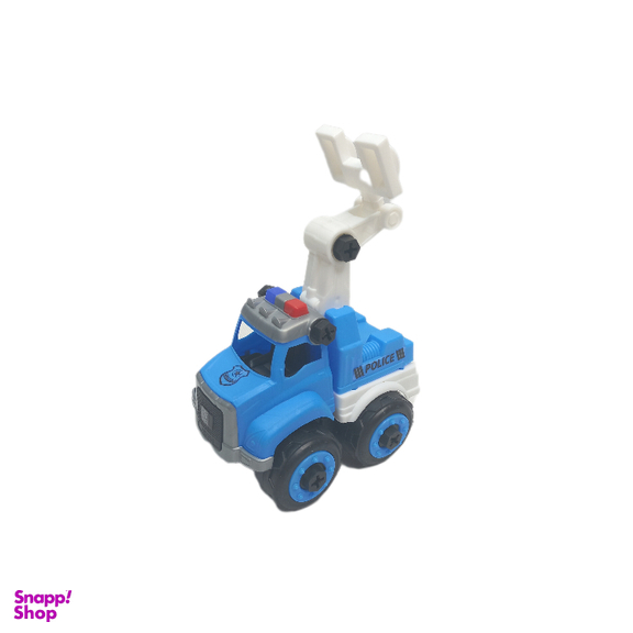 ماشین بازی مدل ساختنی پلیس مجموعه 4 عددی