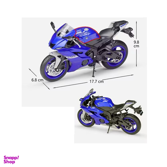 ماکت موتور ولی مدل YAMAHA YZF R6 2020