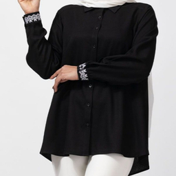 تونیک زنانه برنس مدل نیوشا رنگ مشکی