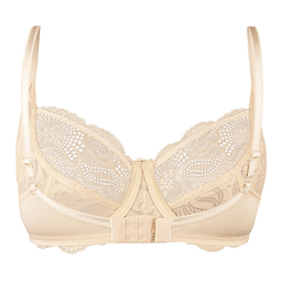 سوتین زنانه لین مدل فنردار کد 4680-511 رنگ کرم