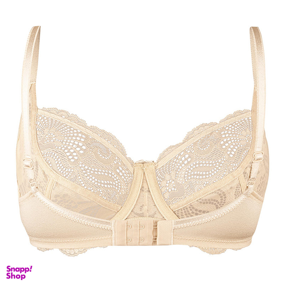 سوتین زنانه لین مدل فنردار کد 4680-511 رنگ کرم