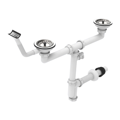 سیفون ظرفشویی محک مدل دو لگن کد 352T