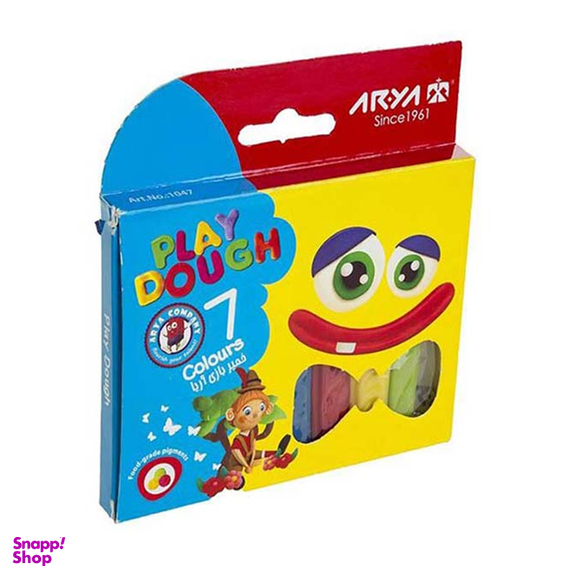 خمیربازی 7 رنگ آریا مدل مقوایی