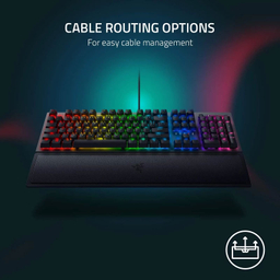 کیبورد مخصوص بازی ریزر (Razer) مدل BLACKWIDOW V3 Chroma RGB With Green Switch