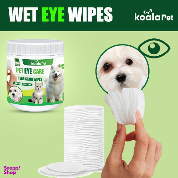 دستمال مرطوب سگ و گربه مخصوص گوش و اطراف چشم کوالاپت مدل Wipes03 بسته ۲ عددی