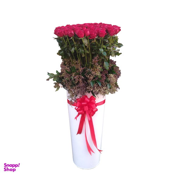 باکس گل رز طبیعی مدل عشق