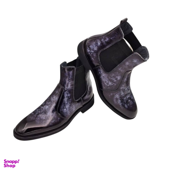 بوت مردانه چرم ریباری مدل X1 رنگ سرمه ای