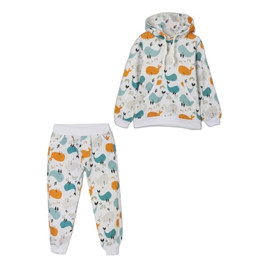 ست هودی و شلوار بچگانه گیزولان مدل نهنگ