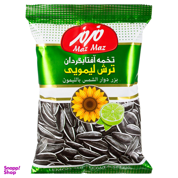 تخمه آفتابگردان ترش لیمویی مزمز وزن 105 گرم