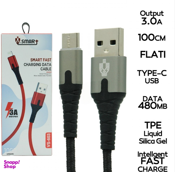 کابل کنفی TYPE-C وی اسمارت مدل VS-603 طول 1 متر