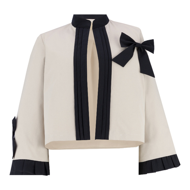 کت رسمی زنانه السانا مدل آسرین کد 232579 رنگ سفید مشکی